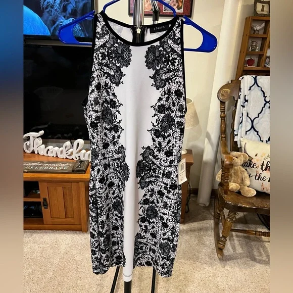 off white black dress Black Off-Shoulder Mini Dress